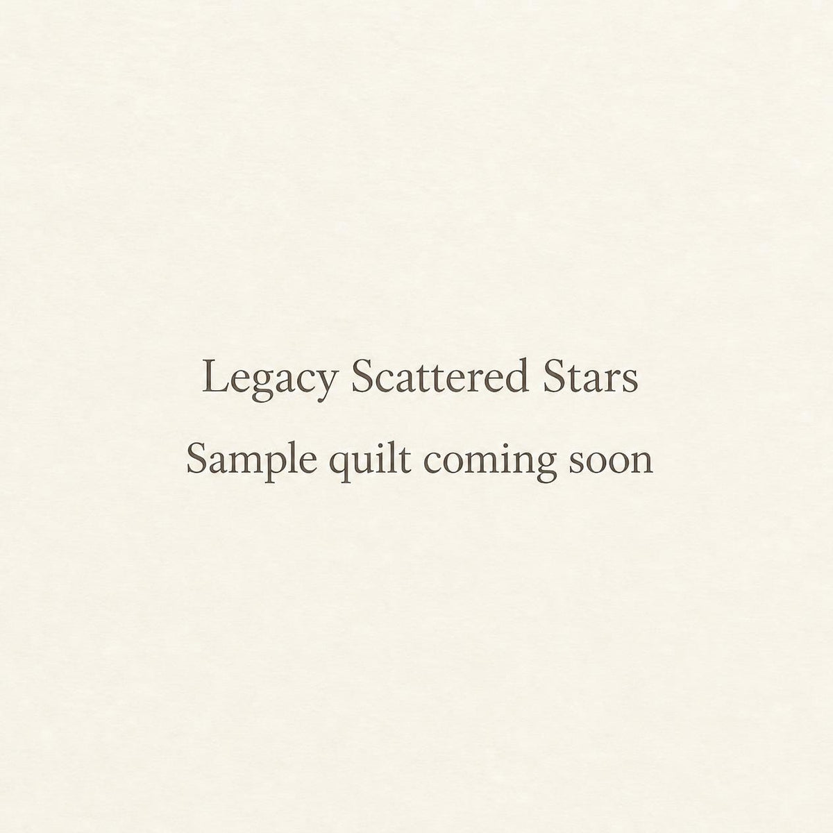 Scattered Stars Memory Quilt